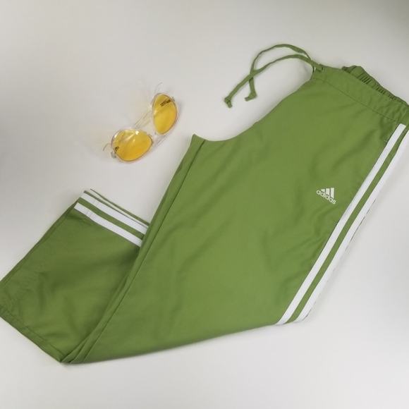 adidas Pants - Adidas 3-Stripe Windbreaker Crop Pants Small